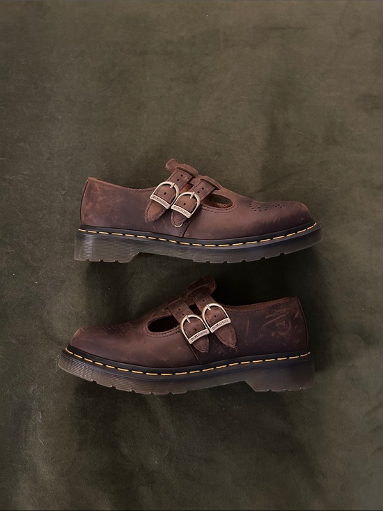 Dr. Martens Shoes - Dr. Martens Double-Buckle Mary Jane Shoes - Brown